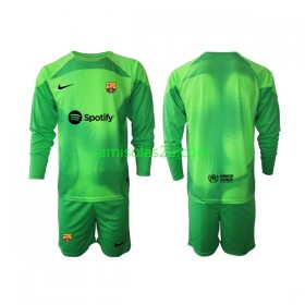Camisolas de futebol FC Barcelona Guarda Redes Criança Equipamento Principal 2022/23 Manga Comprida